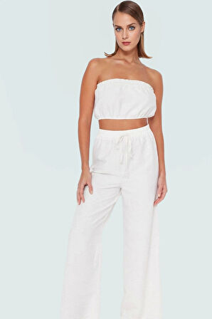 Rahat ve Şık Viskoz Polyester Bluz Pantolon Takım Yaz İçin İdeal Mükemmel Uyum