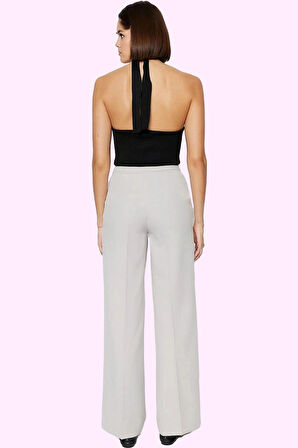 Kadın Boru Paça Pantolon Polyester Elastan Günlük Ve İş Kullanımı Yaz Aylarının Vazgeçilmezi