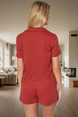 Yazlık Örme Pijama Takımı Kısa Kollu Regular Kalıp Ayıcıklı Dayanıklı Malzeme Yüksek Kalite