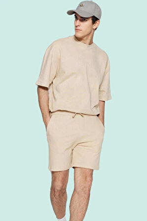 Erkek Modern Jogger Şort Pamuk Nefes Alabilir Günlük Spor Hafta Sonu Yaz Aylarının Vazgeçilmezi