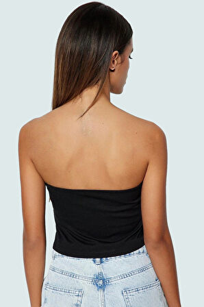 Fitted Tek Omuzlu Bluz Örme Viskoz Kumaştan Şık Tasarım Rahat Ve Kullanım