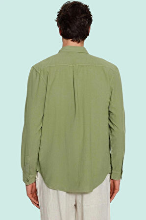 Cool & Comfort Erkek Gömleği Pamuk Keten Dokuma Günlük Ve İş Hayatı Yaz Aylarının Vazgeçilmezi