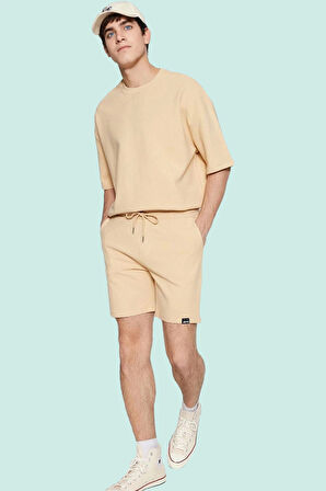 Erkek Günlük Şort Pamuk Renk Rahat Kalıp Yaz Aylarının Tercihi Hafta Sonu Kaliteli Malzeme