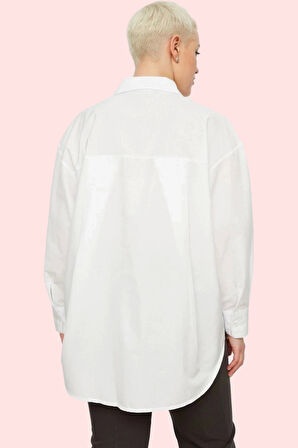 Kadın Basic Gömlek Dokuma Kumaş Günlük Şıklığı İçin Özel Günler Yaz Aylarının Vazgeçilmezi