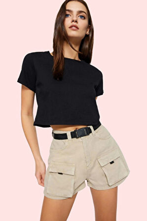 Kadın Pamuk Denim City Short Şort Renk Günlük ve Rahat Kombinler İçin Yaz Aylarının Vazgeçilmezi