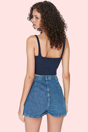 Kadın Slim Fit Denim Şort Etek Pamuk Geniş Paça Günlük Hafta Sonu Yaz Aylarının Vazgeçilmezi