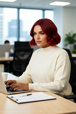 Kadın Basic Relaxed Kalıp Triko Kazak Balıkçı Yaka Düğme Detaylı Uzun Boy Konforlu Kış Kombinleri