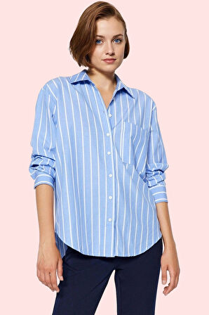 Kadın Oversize Geniş Kalıp Gömlek Cool & Comfort Tasarım Günlük Stil Yaz Aylarının Vazgeçilmezi