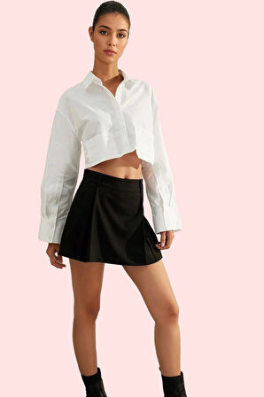 Kadın Şort Etek Polyester Karışımlı Nefes Alabilir Modern Tasarım Yaz Aylarının Vazgeçilmezi