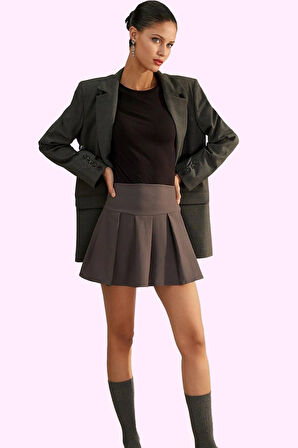 Kadın A line Mini Etek Polyester Günlük Kombinler Modern Tasarım Yaz Aylarının Vazgeçilmezi