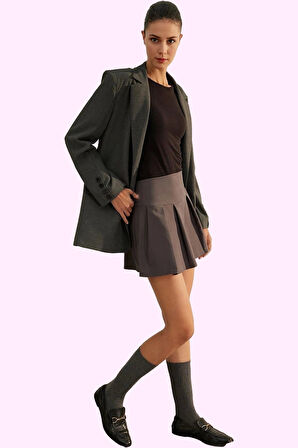 Kadın A line Mini Etek Polyester Günlük Kombinler Modern Tasarım Yaz Aylarının Vazgeçilmezi