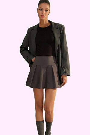 Kadın A line Mini Etek Polyester Günlük Kombinler Modern Tasarım Yaz Aylarının Vazgeçilmezi