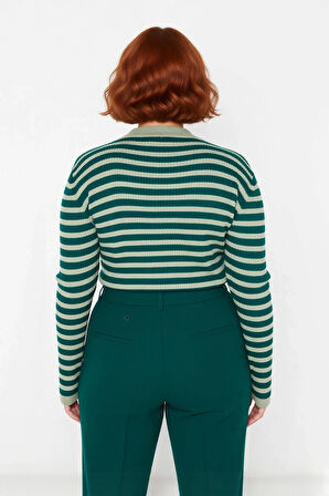 Kadın Bisiklet Yaka Standart Kollu Baskısız Akrilik Triko Kazak Rahatlığı Şıklıkla Birleştirir