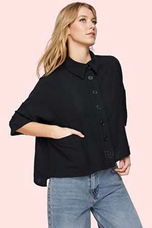 Kadın Basic Oversize Gömlek Şık Ve Rahat Günlük Kombinler İçin Hafta Sonu Kaliteli Malzeme