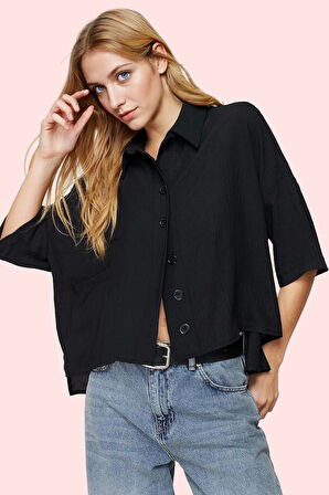 Kadın Basic Oversize Gömlek Şık Ve Rahat Günlük Kombinler İçin Hafta Sonu Kaliteli Malzeme