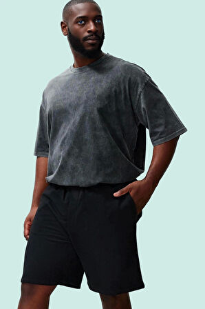 Büyük Beden Erkek Şortu Pamuk Regular Boru Paça Yazlık Rahat Günlük Kullanım Modern Tasarım