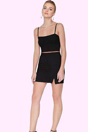 Kadın Şık Gece Elbisesi Mini Etek Yüksek Bel Kalem Kesim Tasarım Yaz Aylarının Vazgeçilmezi