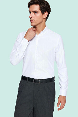 Erkek Casual Gömlek Slim Fit Kolay Ütü Yaka Standart Kol Dokuma Kumaş Yaz Aylarının Vazgeçilmezi