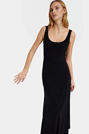 Kolsuz Örme Maxi Elbise Nefes Alan Rahatlık ve Şık Tasarım Premium Kalite Uzun Ömürlü