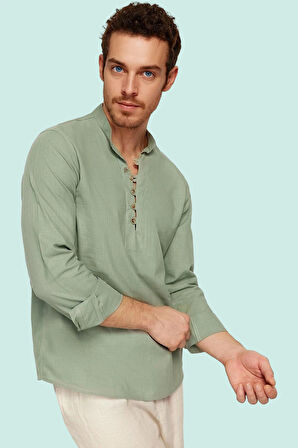 Erkek Yazlık Pamuklu Gömlek Rahat Şık Günlük Kombinler İçin Hafta Sonu Yaz Aylarının Vazgeçilmezi