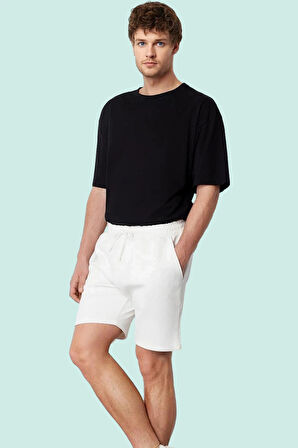 Erkek Yazlık Kısa Şort Pamuk Regular Fit Dokulu Rahat Günlük Kullanım Yaz Aylarının Vazgeçilmezi