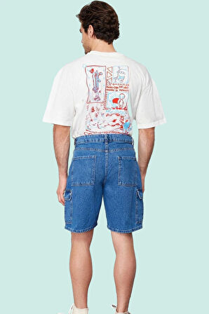 Erkek Kısa Boy Straight Fit Kot Şort Pamuk Yaz Aylarının Vazgeçilmezi Stilin Buluştuğu Yer