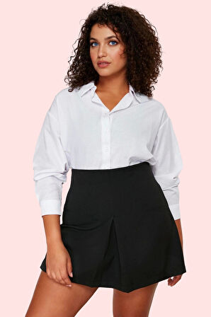 Kadın Dokuma Şort Etek Geniş Paça Kısa Boy Polyester Finike Günlük Kullanım Modern Tasarım