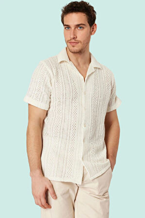 Erkek Pamuk Triko Gömlek Apaş Yaka Renk Yazlık Rahat Kombin Günlük Kullanım Modern Tasarım