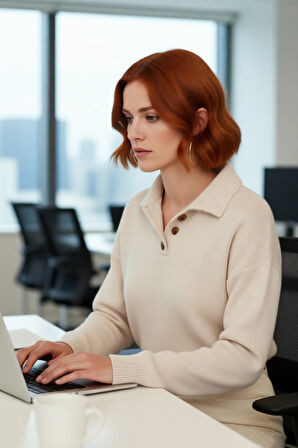 Kadın Selanik Dokuma Düşük Kol Oversize Triko Kazak Kışlık Basic Koleksiyonun Rahat Parçası