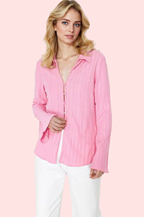 Kadın Uzun Kollu Gömlek Şık Gece Kombinleri İçin İdeal Günlük Kullanım Yaz Aylarının Vazgeçilmezi