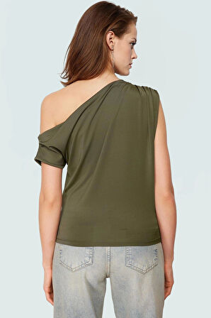 Regular Kalıp Polyester Bluz Yazlık Şıklık Seçkin Malzeme