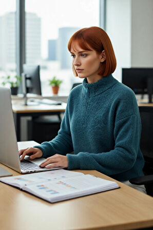 Kadın Basic Oversize Dokulu Fermuarlı Dik Yaka Uzun Kollu Triko Kazak Günlük Kombinlerinize