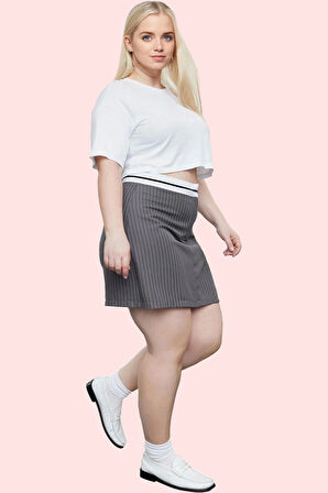 Kadın Şık Mini Şort Etek Dar Paça Polyester Karışımlı Yazlık Günlük Kullanım Modern Tasarım