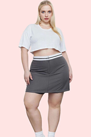 Kadın Şık Mini Şort Etek Dar Paça Polyester Karışımlı Yazlık Günlük Kullanım Modern Tasarım