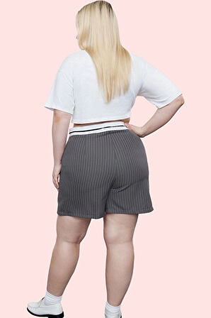 Kadın Şık Mini Şort Etek Dar Paça Polyester Karışımlı Yazlık Günlük Kullanım Modern Tasarım