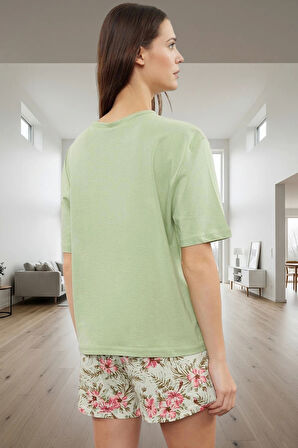 Rahat Kesim %100 Pamuklu Pijama Yaz İçin İdeal Seçim Günlük Kullanım Modern Stil Şık Görünüm