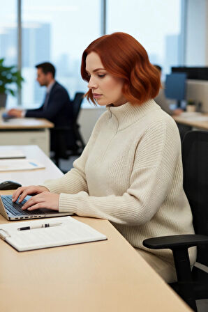 Kadın Casual Ortam Uzun Kollu Selanik Dokuma Regular Kalıp Fermuarlı Dik Yaka Triko Kazak Kaliteli