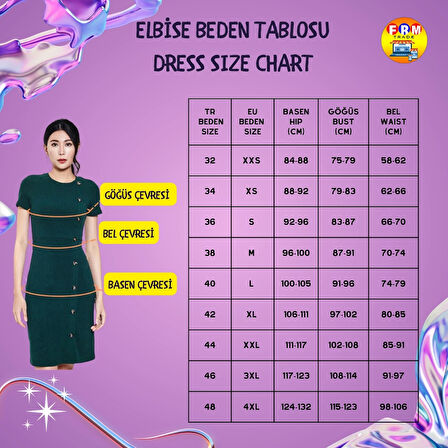 Günlük Kullanım İçin Şık Midi Elbise  Polyester Skater Kalıp Rahat