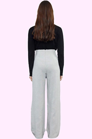 Kadın Dokuma Palazzo Pantolon Wide Leg Boru Paça Casual Günlük Kombin Yaz Aylarının Vazgeçilmezi