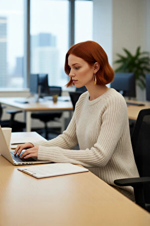 Kadın Regular Kalıp Triko Kazak Peplum Detayı Sürdürülebilir Reglan Kol Orta Kalınlık Günlük