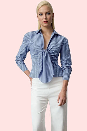 Kadın Basic Poplin Gömlek Fitted Kalıp Renk Şık Tasarım Günlük Kullanım Yaz Aylarının Vazgeçilmezi