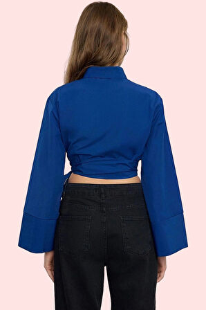 Kadın Basic Regular Gömlek; Uzun Kollu Gömlek Yaka Günlük Kullanım Yaz Aylarının Vazgeçilmezi