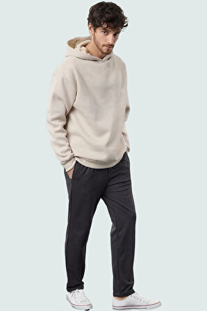 Erkek Casual Straight Pantolon Pamuk Renk Boru Paça Rahat Günlük Kullanım Kaliteli Malzeme