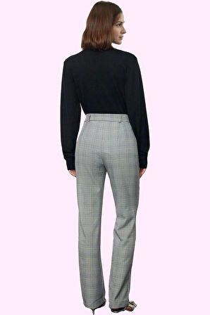 Kadın Ekose Dokuma Pantolon Günlük Şıklığın Yeni Adresi Hafta Sonu Yaz Aylarının Vazgeçilmezi