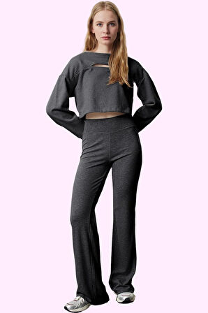 Kadın İspanyol Paça Pantolon Flare Kalıp Günlük Şıklık İçin Mükemmel Seçim Kaliteli Malzeme