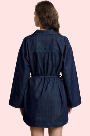 Kadın Denim Gömlek Pamuk Regular Tunik Casual Günlük Kombinler İçin Yaz Aylarının Vazgeçilmezi