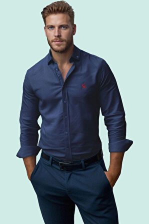 Erkek Klasik Gömlek Uzun Kollu Smart Tasarım Nefes Alan Kumaş Günlük Şıklık Kaliteli Malzeme