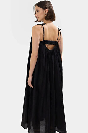 Polyester Maxi Elbise Cool & Comfort Giy Çık Koleksiyon Yazlık Şık Görünüm Günlük Kullanım İçin