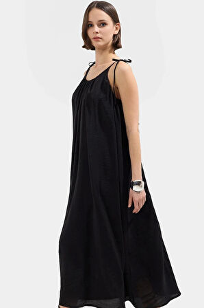 Polyester Maxi Elbise Cool & Comfort Giy Çık Koleksiyon Yazlık Şık Görünüm Günlük Kullanım İçin