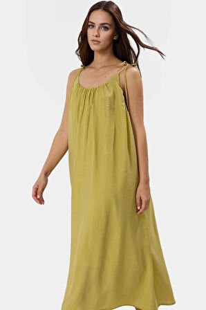 Polyester Maxi Elbise Cool & Comfort Giy Çık Koleksiyon Yazlık Şık Görünüm Günlük Kullanım İçin